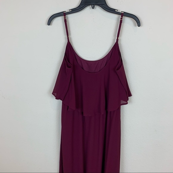 Show Me Your Mumu Bridesmaid Caitlin Ruffle Maxi Dress Size L - Picture 5 of 10